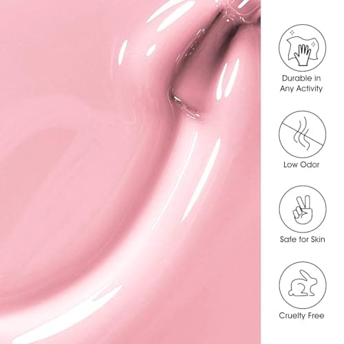 Larvall Beautpal Jelly Nude Pink Gel Nail Polish of 6 Colors Translucent Milky White Nude Sheer Gel Polish Kit for Salon Manicure and Nail Art DIY at Home 8ml - Thumbnail 5
