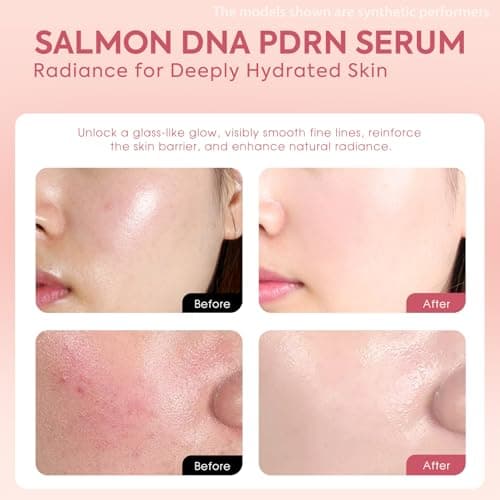 Salmon DNA Serum, 99% PDRN High-Purity Ampoule, Anti-Aging One Day Serum with Recombinant Collagen & Glutathione, Korean Skincare for Wrinkles, Deep Hydration, Firming, Glass Skin, 0.05 fl.oz x 30e - Thumbnail 6