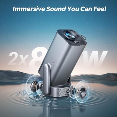 Mini-Projector with WiFi and Bluetooth, 【600ANSI/Electric Focus】 Native 1080P 4K Portable-Outdoor-Movie-Projector, 270°Adjustable Stand/Auto Keystone, TOPTRO Smart-Proyector for Phone/TV Stick - Thumbnail 5