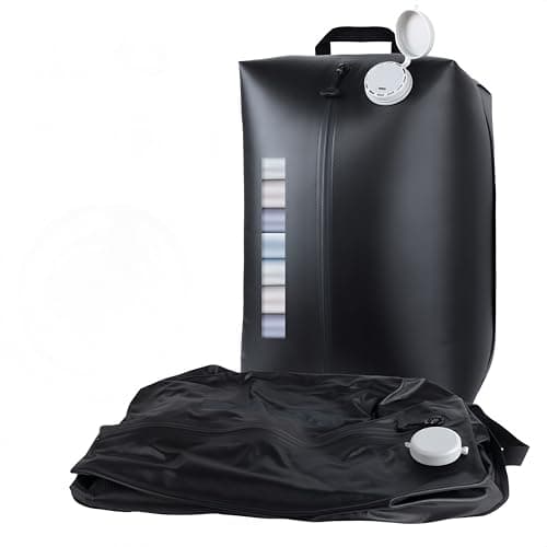 Professional Vacuum Bags with Built-in Pump, 30L IP67 Vacuum Seal Bags with See-through Window, Space Saver Bags for Clothing Travel (Black) - Image 1
