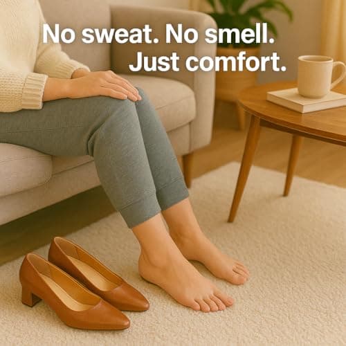 HANDARTE Leather Anti Odor Insoles | Cuttable Odor Eaters Insoles Women | Shoe Deodorizer Thin Insert - Odor Eliminator for Shoes - 100% Natural Goatskin & Anti Sweat - Suitable for No-Socks (Small) - Thumbnail 3