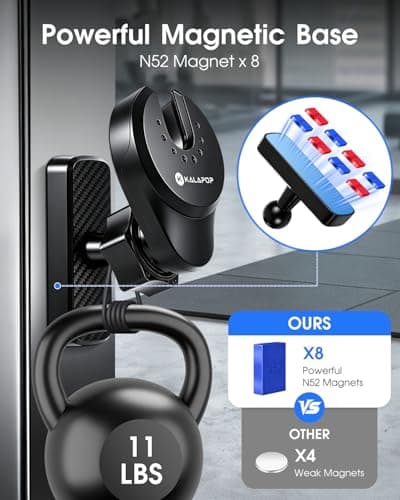 KALAPOP Magnetic Phone Holder for Socket Grip,Work with Pop Socket for MagSafe & Adhesive Phone Grip/Stand,360°Adjustable Strong Magnet (Magnetic Holder) - Thumbnail 3