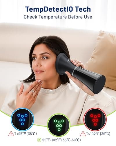 KAUGIC Upgraded Ear Wax Removal with One-Piece Waste Tank, Safe Cleaner with Water Temperature Sensor, Effective Ear Irrigation Kit, IPX7, FSA-HSA-Eligible, Black - Thumbnail 5