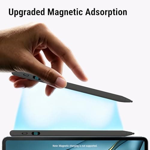 Stylus Pen for iPad & Tablets, Dual OS Active Pencil with LED Power Display, Fast Charging, Tilt Sensitivity, Compatible with iPad iPhone Android Samsung Surface Fire Tablet Chromebook - Thumbnail 4