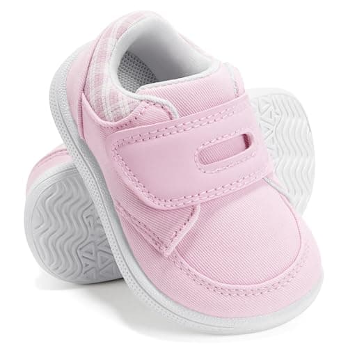 STQ KIDS Toddler Wide Toe Box Shoes Barefoot Shoe Girls Kids Walking Girl Sneakers Non-Slip Lightweight Comfortable First Walking Tennis Outdoor Activities Water Pink Little Kid Size 11 - Image 1