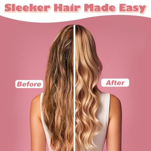 SunHer Wooden Hair Brush for Women - Detangling Hair Brush for Wet or Dry Use, Pink Hairbrush for Curly Hair Long Thick All Type Girls Kids Massage Scalp, Perfect for Gift - Thumbnail 2
