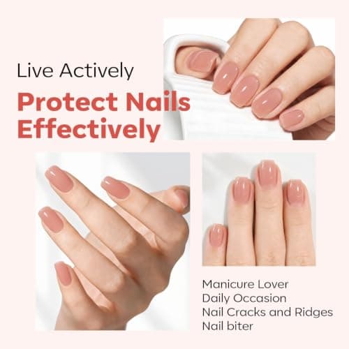 modelones Nail Strengthener and Growth Nail Hardener Nude Nail Polish - Thumbnail 3