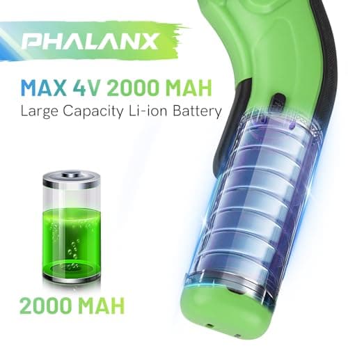 PHALANX 4V Cordless Electric Scissors – High-Speed Cutting for Unboxing & Leather Craft, 2000mAh Self-Sharpening Tool for DIYers - Thumbnail 2