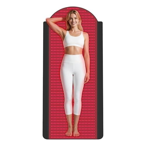 W1370 Full Body Red Light Therapy Mat, 71"x33" Redlight Therapy Blanket with Premium Leather, 1380 LEDs Dual Wavelength 660nm & 850nm Near Infrared Therapy Pad for Home Use - Image 1