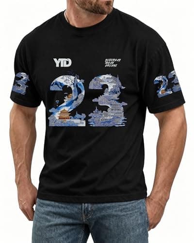 YTD 23 Graphic T-Shirts for Men Women, Relaxed Fit Cotton Crewneck Short Sleeve Casual Fashion Tee - Image 1