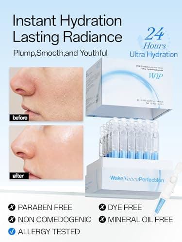 WNP Hyaluronic Acid Serum 3% for Face with 4D Multi-Layer Hydration | Ultra Hydrating Anti-Aging Serum | Moisturizer for Dry & Sensitive Skin | Pre-Makeup Skincare | Single-Use Vials 100PCS - Thumbnail 2