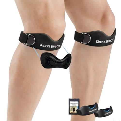Patellar Tendon Support Strap 2 Pack,Knee Brace for Women Men.Built-in Meniscus Protection Bar, Offers Relief from Meniscus Tear and Knee Pain.Patella Stabilizer Knee Brace for Running, Basketball, Jumpers Knee, Tennis, Volleyball & Squats. - Image 1