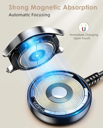 2 in 1 for Samsung Watch Charger, 25W USB C Fast Charger Compatible with Galaxy Watch 8/8 Classic/Ultra/7/6/6 Classic/5 Pro/5/4/4 classic/3/Active2/FE & Galaxy S26/S25/S24/S23/S22/21 & for iPhone 1 - Thumbnail 4