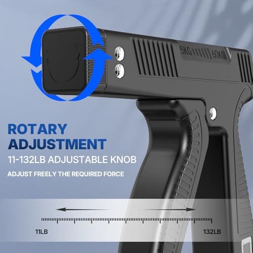 Grip Strength Trainer with Finger Exerciser, Digital Counter Adjustable Hand Grip Strengthener for strength training, recovery and muscle building (1) - Thumbnail 2