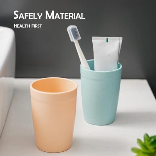 2 in 1 Magnetic Cup Toothbrush Holder for Bathroom,Wall Mounted Drill-Free Electric Toothbrushes Storage Organizer Space Saving, for Waterpik Oral-B, Family Father Mother and Son/Daughter (Rosepink) - Thumbnail 4
