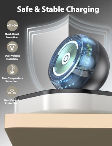 Charger Stand for Samsung Galaxy Watch Charger, Magnetic Nightstand Mode Charging Stand with Light & USB Cable for Watch 8/8 Classic/Ultra (2025)/Ultra/7/6/6 Classic/5/5 Pro/4/4 Classic/3/Active/FE - Thumbnail 5