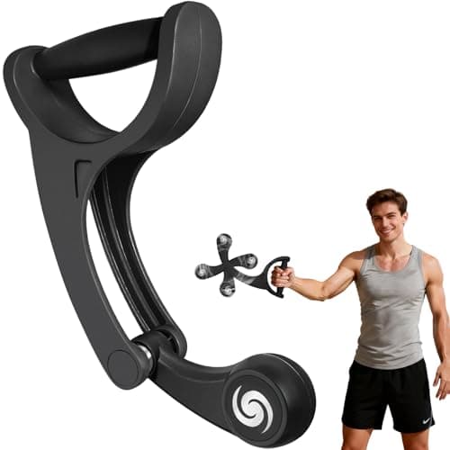 SOHIDAS Arm Workout for Men and Women Weighted Ropeless Battle Rope for Home Gym Arm Trainer Workout Fitness Equipment 360° Hand-Crank Forearm Trainer for Full-Body HIIT, Low-Impact Aerobic Training - Image 1