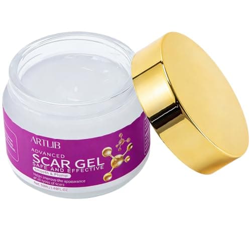 ARTLIB Scar Cream,Silicone Scar Gel,Helps Reduce Surgical Scars,Acne,Burn,Keloids Bump,Stretch Marks, Advanced Scar Removal Cream for Old and New Scars(1.69oz) - Thumbnail 2