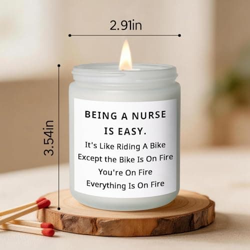 Nurse Gifts for Nurses, Nurses Week Gifts for Women Men Nurse Appreciation Gift for Practitioner Medical Assistant CNA RN LPN, Nursing School Student Graduation Gift for Her Him, Funny Birthday Candle - Thumbnail 5