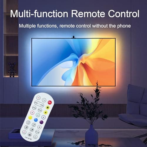 MIHEAL TV LED Backlight with AR Sensor,9.84FT RGB Strip Lights for 32-50 inch PC, TV & Monitor, Smart TV Lights Behind that Sync with Screen, Compatible with App Music Sync, for Gaming Room - Thumbnail 2