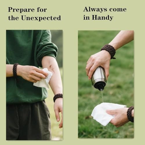 Compressed Towel Tablets, Bamboo Camping Toilet Paper Tablets, Disposable Coin Tissues, Perfect for Travel, Hiking, Backpacking - 100 Pack - Thumbnail 5