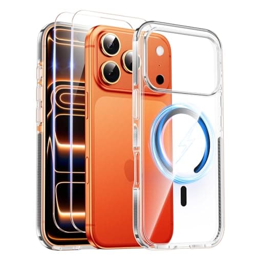 SMARTDEVIL for iPhone 17 Pro Case with 2 Screen Protectors, [Compatible with Magsafe][Anti-Yellowing][Military-Grade Protection] Shockproof Slim Magnetic Phone Case with Black Border Design - Image 1