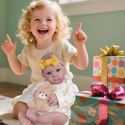 Milidool Realistic Reborn Baby Dolls - 20 Inch Cute Lifelike Real Life Baby Dolls Newborn Baby Dolls Girl Soft Cloth Body with Accessories for 3+ Year Old Girls Gifts - Thumbnail 3