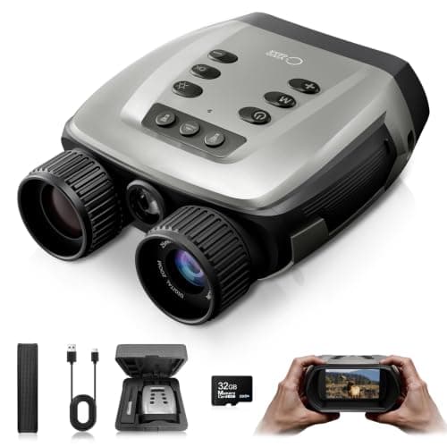 VisioGear Night Vision Binoculars - Night Thunder X3 4K Night Vision Goggles for Adults, AI Color Mode, 2000ft Range, 5000mAh Battery, 32GB Card for Camping & Security