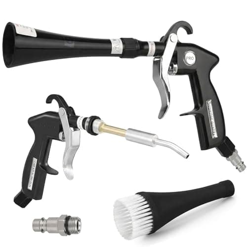 Duriumon Tornado Car Cleaning Gun with 2 Set Nozzle, Air Blower Gun for Car Detailing with Brush, High Pressure Dry Cleaning Gun Quickly Blasts Dust & Dirt Works with Air Compressor - Image 1