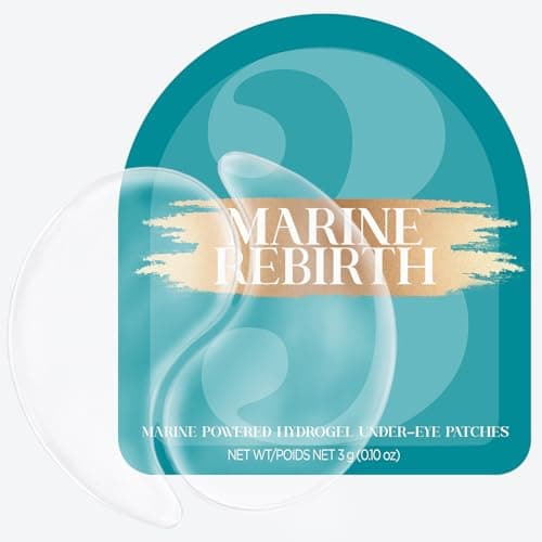 Tintark Marine Rebirth 3 Hydrogel Under Eye Patches (28 Pairs), Deep Sea Youth Revitalizing Mask with Peptide Complex & Pearl Ferment - Firming & Anti-Aging Treatment for All Skin Types - Image 1