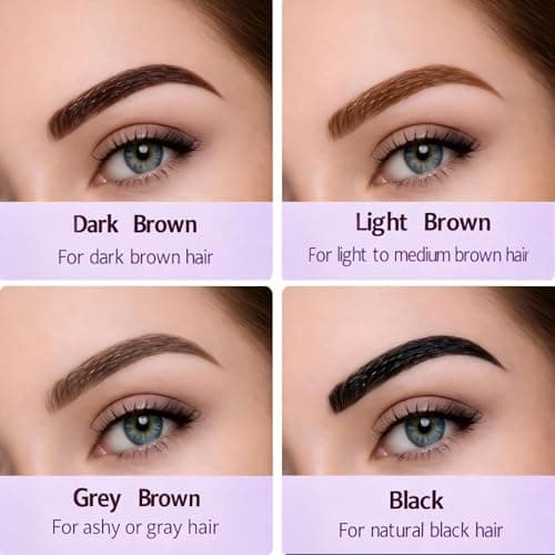 2Pcs Dark Brown Tattoo Eyebrow Gel Easy Peel Off - Waterproof & Sweatproof Tattoo Effect, Transfer-Resistant Multi-Day Wear, All Skin Types Mother’s Day Gift Set​​ - Thumbnail 5