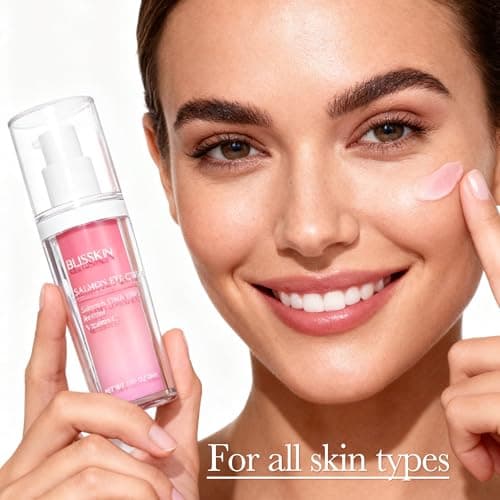 Blisskin Salmon DNA PDRN & Pink Peptide Eye Cream A Soothing Moisturizer Improves Uneven Skin Tone, Formulated With Peptides, Niacinamide, and Vitamin E for Hydrated, Calm Skin, 30ml - Thumbnail 5