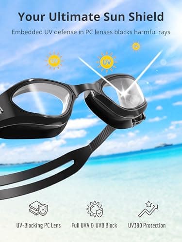 Wildley Swim Goggles Adult, Anti-Fog Pool Swimming Goggles for Men Women Youth, Leak Proof HD Clear Lens Water Goggles with UV Protection - Thumbnail 5