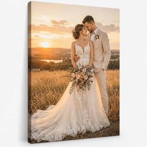 Custom Canvas Prints Personalized with Your Photo, Mothers Day Gifts for Mom, Ships Next Day Ready to Hang, Made in USA – Ideal for Wedding, Baby, Family Portrait & Pet Memorial Gifts (24x32 Inch) - Image 1