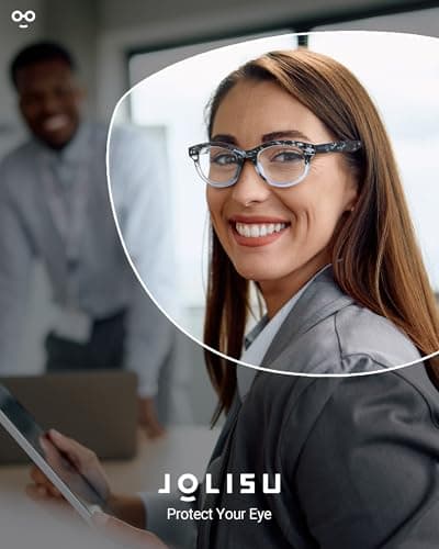 JOLISU 5 Pack Reading Glasses for Women and Men, Light Weight Eyeglasses with Spring Hinge, Blue Light Blocking Readers-1.75 - Thumbnail 6