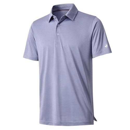 Golf Shirts for Men Dry Fit Moisture Wicking Casual Sport Short Sleeve Mens Golf Polo Shirts - Image 1