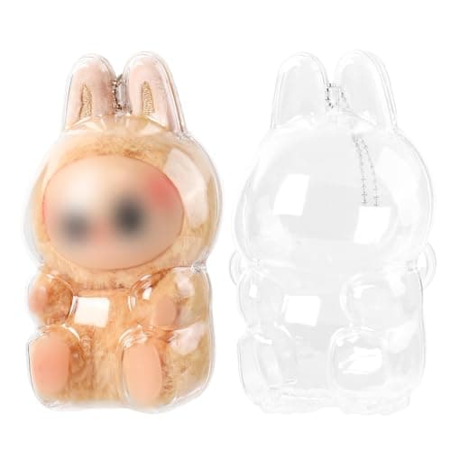 2Pcs Waterproof and Dusproof Display Protective Case for Blind Box Doll, Clear Protective Case Compatible for 15cm Sitting Doll Premium Display Case (2Pcs, Doll not Included) - Image 1