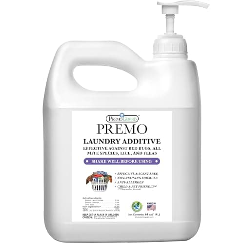 Premo Guard Bed Bug, Mite & Lice Laundry Detergent Additive 64 oz – Child & Pet Friendly – Stain & Odor Free – Best Natural Non-Toxin Treatment - Image 1