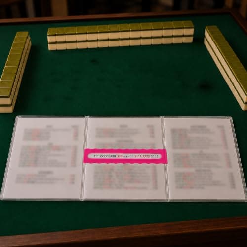 4 Pcs Mahjong Card Sleeve and Line Reader, Large Print Size 2026 MahJongg Card Holder Arcylic Mahjong Line Reader Set, Transparent Plastic Protective Sleeves for NMJL Card (6 1/8”x5”) Protector Clear - Thumbnail 5