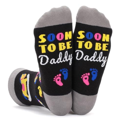 FreeNFond Expecting Father's Day Gifts for Him Men, Funny Daddy Socks, Soon To Be Daddy Gifts for 1st Time New Dad Stocking Stuffers - Image 1