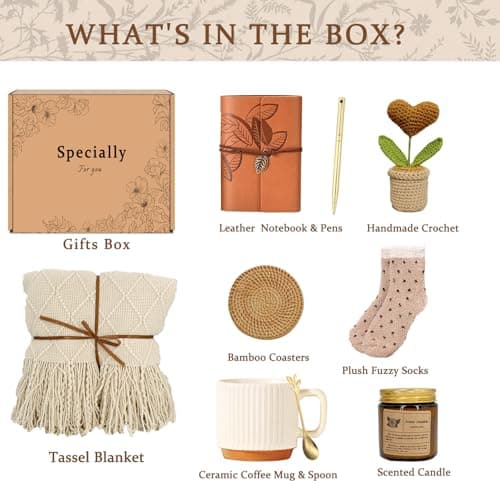 Birthday Gifts for Women,Get Well Soon Self Care Package Box,Gifts Basket for Women Mom Her Best Friends Sister Wife Girlfriend, Coworker - Thumbnail 2