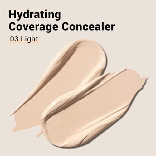 HECI BEAUTY Liquid Concealer Makeup for Blemishes & Dark Circles - Medium to Full Coverage Concealer for Face, 03 Light, 0.22 Fl Oz - Thumbnail 2