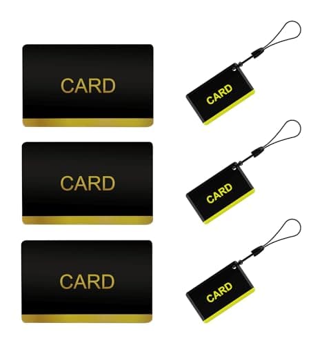 Anweller RFID Cards for Smart Locks, 13.56MHz, 6 Pack (3 Large + 3 Small) - Image 1