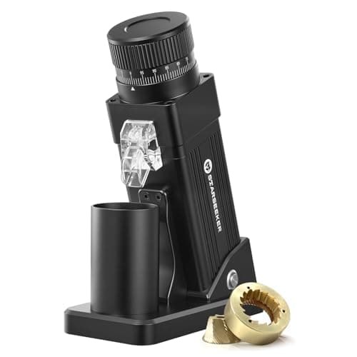 STARSEEKER E55 Pro Electric Coffee Grinder, 55mm Titanium Conical Burr - Professional Espresso Grinder with Stepless Adjustment & Anti-Static Tech, for Home, Office, Café Use - Image 1