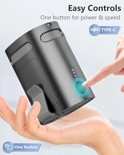 Portable Waist Fan Rechargeable Quiet-Small Light Weight Personal Fans Battery Operated Ac,Cool Clip Fan Under Shirt Clothes Waistband Belt Buckle Pant Pocket for Construction Worker Blue Collar Men - Thumbnail 4
