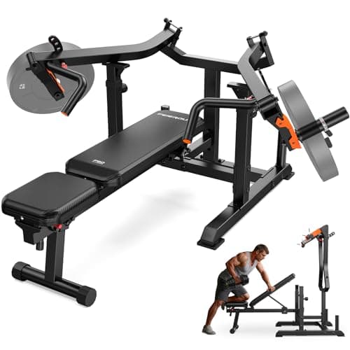 FEIERDUN Chest Press Bench with Independent Arms, 1250LB Capacity Adjustable Strength Machine