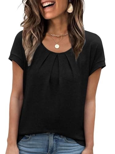 Going Out Tops for Women Beach Vacation Clothe Y2K Womens Clothes Black Large - Image 1