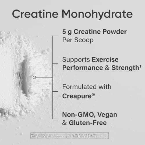 Sports Research® Creatine Monohydrate Powder w/Creapure® - Gain Lean Muscle, Improve Performance, & Support Workout Recovery* - 5g German Creatine · NSF Sport · Easy Mixing - 90 Servings (Unflavored) - Thumbnail 5