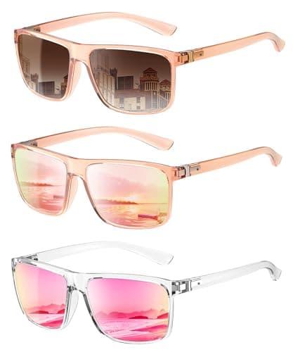 KALIYADI Womens-Sunglasses Polarized Sunglasses Womens: Retro Trendy Sun Glasses with UV400 Protection for Travel Driving - Image 1
