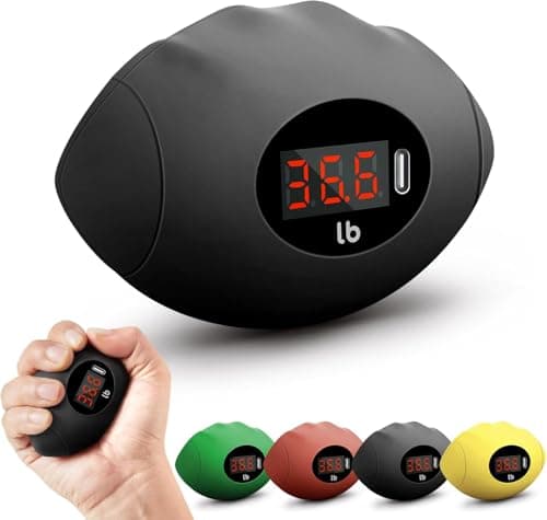 DIOTUSS Hand Grip Strengthener, Rechargeable Digital Grip Strength Trainer up 220.4 Lbs(100kg) Hand Grip Exerciser Equipment for Strength Training-Forearm-Gripper-Finger, Stress Balls for Adults/Kids (Black) - Image 1